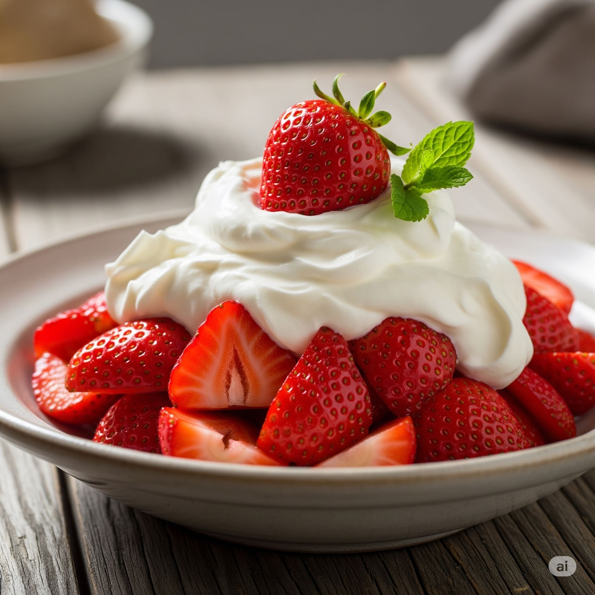 L'ensemble fraises et la chantilly représente la complémentarité parfaite entre humain et IA