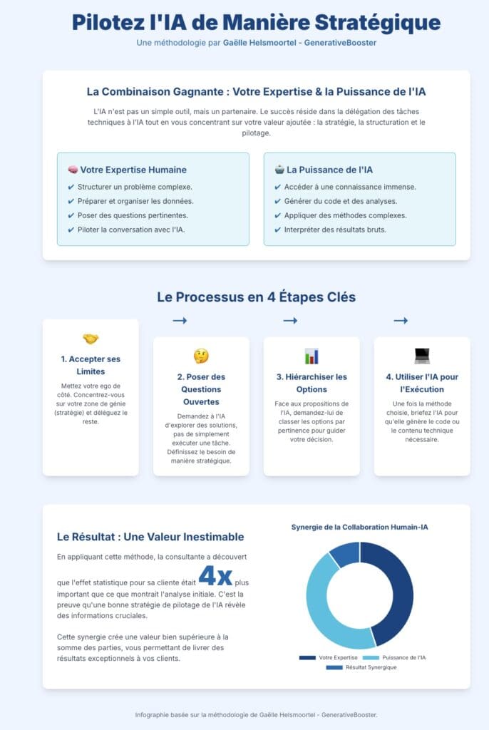 infographie reprenant les 4 étapes de la méthode.